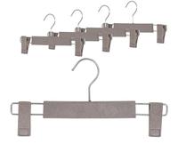 MAWA Cintre, Élégant et Durable pour Les Pantalons, Cintre en Matériau ECO, Alternative au Plastique, Robuste, Peu Encombrant & Écologique, Gris Pierre, 30 cm, Lot de 5