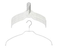 MAWA Cintres Light, pour Chemises et Chemisiers, Lot de 20, 36 cm, Blanc