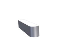 Mawa Design Oval Office 8 Applique Wandleuchte, gris metalisé