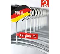 MAWA Lot de 50 cintres antidérapants pour Chemises et Chemisiers avec Crochet Rotatif à 360 °, revêtement antidérapant, 45 cm, Argent