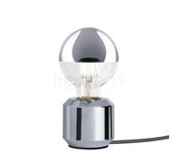 Mawa Oskar Lampe de table chrome/gris - avec interrupteur - excl. ampoule