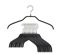 MAWA par la lumière Reston (Lloyd Silhouette Mince antidérapant économiser de l'espace 41/F Cintre, Noir, Set of 12