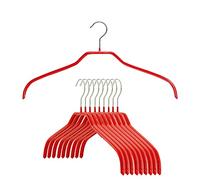 MAWA par la lumière Reston (Lloyd Silhouette Mince antidérapant économiser de l'espace 41/F Cintre, Red, Set of 10