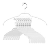 MAWA par Reston Lloyd Silhouette Ultra léger Mince antidérapant économie d'espace Cintre de 12,8 m pour Chemise, Blanc, Set of 24