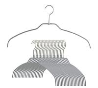 MAWA par Reston Lloyd Silhouette Ultra léger Mince antidérapant économie d'espace Cintre de 12,8 m pour Chemise, Silver, Set of 24