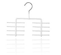 MAWA Porte-Cravates 1 pièce, Peu encombrant et antidérapant, Offre de la Place pour Un Total de 16 Cravates, 25 cm, Blanc
