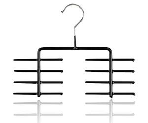 MAWA Porte-Cravates 1 pièce, Peu encombrant et antidérapant, Offre de la Place pour Un Total de 16 Cravates, 25 cm, Noir