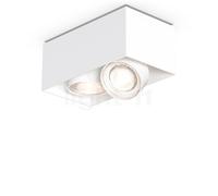 Mawa Wittenberg 4.0 Plafonnier LED 2 foyers - tête affleurante blanc mat - 2.700 K - phase de gradateur - 38° Ce luminaire comporte des modules à LED prémontés de classes énergétiques A A++, A+, A