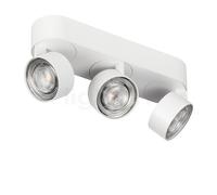 Mawa Wittenberg 4.0 Plafonnier LED 3 foyers - ovale blanc mat - dimmable variateur de phase - 24° Ce luminaire comporte des modules à LED prémontés de classes énergétiques A A++, A+, A