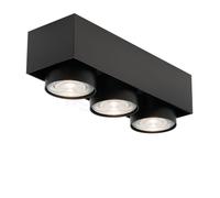 Mawa Wittenberg 4.0 Plafonnier LED 3 foyers - semi-encastré noir mat - 2.700 K - dimmable variateur de phase - 38° Ce luminaire comporte des modules à LED prémontés de classes énergétiques A A++, A+,