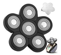 MAWAER Têtes de rechange universelles à 6 lames pour rasoir électrique Freedom Gold et marques compatibles, noir, tête de rechange pour rasoir électrique pour homme