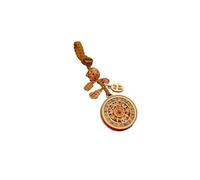 MAWERDCXG Porte-clés Pendentif Porte-clés De Voiture Parfait en Or Ancien, Cinq Bénédictions, Dieu La Richesse Et Paix for Hommes, Or Sable Suspendu coration Sac À Dos(B1)