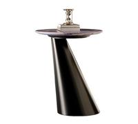 MAWERDCXG Table D'appoint Canapé Table d'appoint Simple et légère en marbre de Luxe for Salon, Coin Rond créatif Acier Inoxydable, Petite Table Basse Moderne