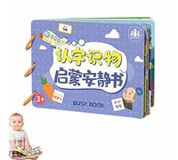 mawma Livre d'activités pour les tout-petits - Livre de tableau d’activités Montessori - Jouets préscolaires Jouets d'apprentissage et d'éducation Jouets Montessori pour filles et garçons de 3 ans