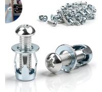 mawmuaw 20 Pièces Cheville Placo Charge Lourde M8x30 mm | Cheville Brique Creuse, Écrous à Pétales Expansion, Chevilles Métallique, pour Parois, Creuses, Tôle Fine