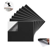 mawmuaw 8 Pièces Mousse Autocollante 300x200x3mm Mousse Adhesive Noir Feuilles de Mousses Auto Adhésives Plaque Mousses Anti Vibration Antidérapant Pieds de Protection pour Meubles Poignées Porte