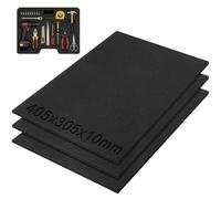 mawmuaw Mousse Prédécoupée 3 Pièces Mousse a Decouper 405x305x10 mm Module Mousses Servante Atelier PU Mousses de Calage pour Protéger Outils Cosmétiques Objets Artisanaux Appareils Photo