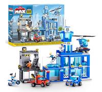 MAX Adventure Police Headquarters Playset (889 pièces) - Briques de Construction