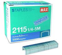 Max Agrafes 2115 1/4-5 M. Boîte de 5000 agrafes