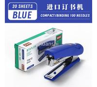 Max Agrafeuse 10 Machine Commande 20 Feuilles Fournitures De Bureau Petite Agrafeuse Gadgets Domestiques Reliure Hd-10d Kawaii Mini Agrafeuses - Type Hd-10d Blue