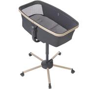 Max Alba Berceau Bébé 3 En 1, Lit Bébé, Transat Bébé Inclinable Et Chaise Haute Bébé, Tissus 100% Recyclés, Naissance À 3 Ans (15 Kg), Compatible Avec Kit Repas Alba, Beyond Graphite