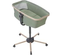 Max Alba Berceau Bébé 3 En 1, Lit Bébé, Transat Bébé Inclinable Et Chaise Haute Bébé, Tissus 100% Recyclés, Naissance À 3 Ans (15 Kg), Compatible Avec Kit Repas Alba, Beyond Green
