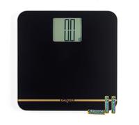 Max Balance Numérique Pour Salle De Bain ¿ Écran Lcd Supersize,250 Kg,Grande Plateforme,Écran Lcd Facile À Lire,Pieds Pour Moquette & Piles Incluses,Instantané,Noir