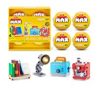 Max Build More Premium Collection Home (Pack de 4) de ZURU - Jouet de Déballage Surprise & Mini Objets de Collection à Construire avec jusqu'à 601 Pièces, Designs Interactifs à Construire & Exposer