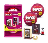 Max Build More Premium Plastic Building Bricks Books Collection (2 Pack) de ZURU, Livres Classiques à Construire en Bleu, Noir et Rouge pour Adolescents, Adultes et collectionneurs
