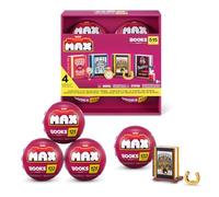 Max Build More Premium Plastic Building Bricks Books Collection (4 Pack) de ZURU, Livres Classiques à Construire en Bleu, Noir et Rouge pour Adolescents, Adultes et collectionneurs