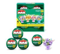 Max Build More Premium Plastic Building Bricks LED Bouquets Collection (4 PACK) de ZURU, créations florales illuminées pour adolescents, adultes et collectionneurs,