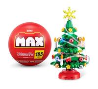 Max Build More Premium Plastic Building Bricks LED Christmas Tree de ZURU, Sapin Vert Multicolore, idéal pour Les fêtes, Les Adolescents, Les Adultes et Les collectionneurs.