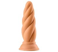 Max & Co Felix - plug anal torsadé - 15 cm (naturel)