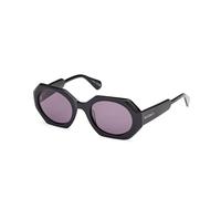 MAX&Co Femme MO0115 01A Lunettes de soleil Acétate Noir Fumée Géométrique Normale