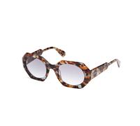 MAX&Co Femme MO0115 55B Lunettes de soleil Acétate Havane Fumée Géométrique Normale