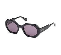 MAX&Co Femme MO0115 01A Lunettes de soleil Acétate Noir Fumée Géométrique Normale