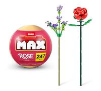 MAX Collection de Briques de Construction Premium Rose (247 pièces, 2 Fleurs par Capsule). Briques de Construction pour Adolescents, Adultes et collectionneurs.