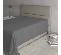 Max Color Drap Housse 100% Coton, Couleur Unie, Gris foncé, 150 x 300 cm