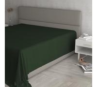 Max Color Drap Housse 100% Coton, Couleur Unie, Vert Olive, 270 x 300 cm