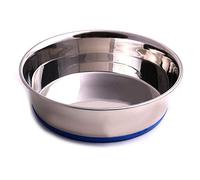 Max et Neo épais en Caoutchouc antidérapant Bas en Acier Inoxydable Gamelle, 96 Ounce - 3 Quart - 9.5" Diameter, Argenté