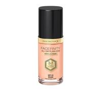 MAX FACTOR - Facefinity All Day Flawless Foundation - 3-in-1 Concealer, Liquid Foundation & Face Primer - Up To 30hr Wear - Flawless Airbrush Finish, SPF 20, Vegan - C50 Natural Rose - 30ml