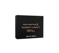 Max Factor Facefinity COMPACT Recharge de fond de teint chaud Porcelain 031, pour un fini mat avec une tenue jusqu'à 24 h, végétalien