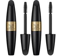 MAX FACTOR - False Lash Effect Mascara - Volumising Formula, Pro-Vitamin B5, Clump-Free, Flake-Free, Smudge-Proof - 01 Black - 13.1ml (Lot de 2)
