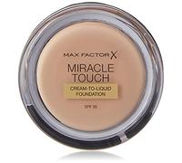 Max Factor Fond de teint Miracle Touch, formule améliorée SPF 30 et acide hyaluronique, vanille