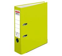 Herlitz Classeur A4 maX.file protect – Dos 8 cm – Vert clair/citron – Étiquette de dos – 1 pièce
