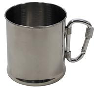 Max Fuchs Tasse en acier inoxydable avec mousqueton 220 ml