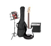 Max GigKit - Guitare Electrique Pack Débutant Ampli 40 Watts et Pupitre - Noire