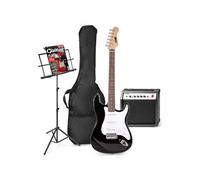 Guitare électrique GENERIQUE MAX GigKit set de guitare électrique avec pupitre - Noir, idéal pour débuter la guitare