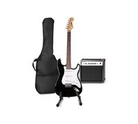 Max GigKit - Guitare Electrique Pack Débutant Ampli 40 Watts et Stand - Noire