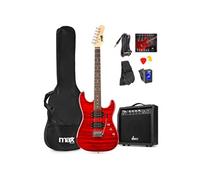 Max GigKit - Guitare Electrique Pack Débutant Ampli 40 Watts - Quilted Rouge